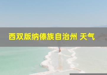 西双版纳傣族自治州 天气